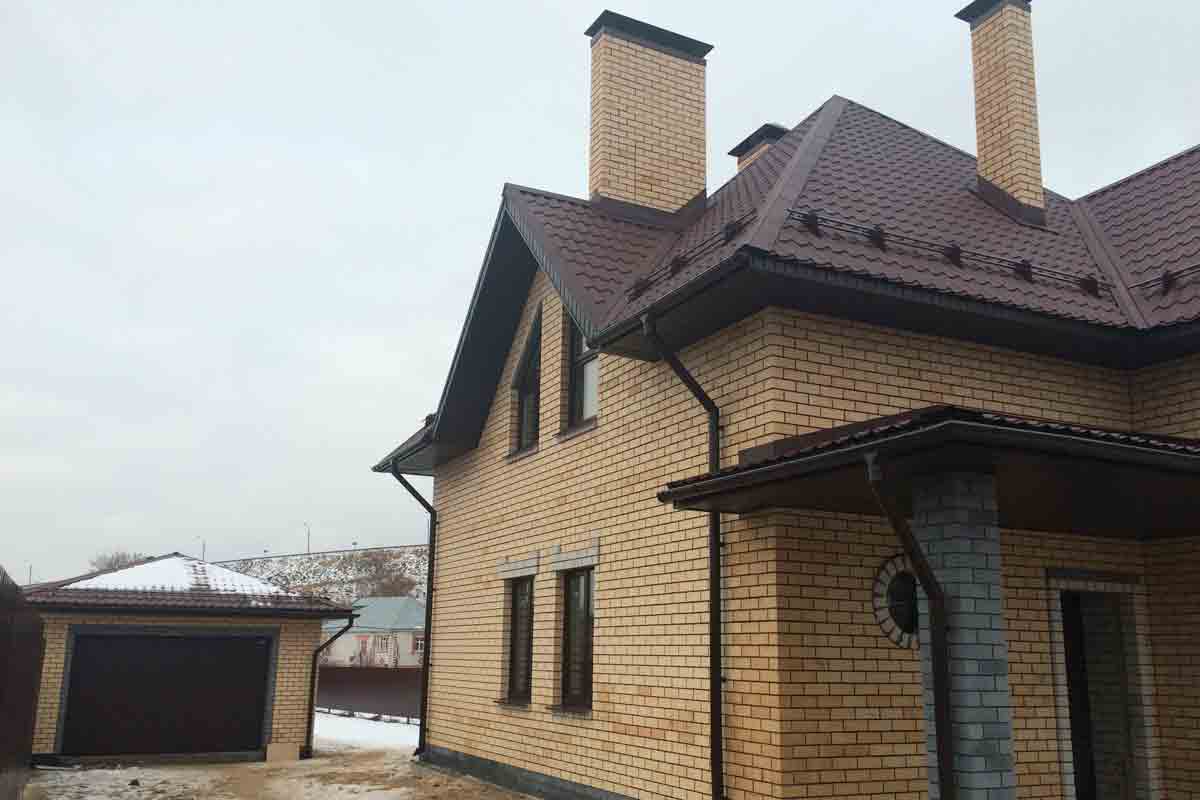 Дом из силикатного кирпича 160 м2