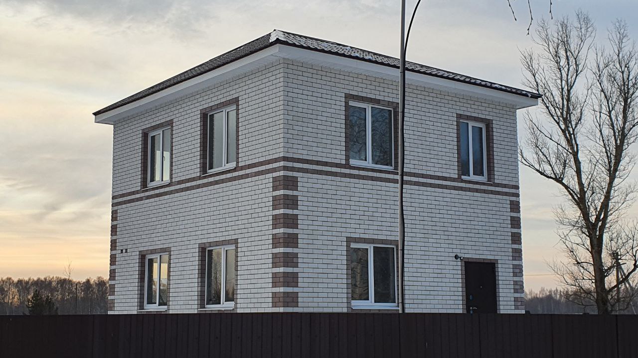 Дом из газосиликатного блока и силикатного кирпича 120 м2